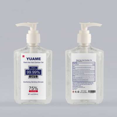 OEM or ODM YUAME MSDS CE FDA 236ML Instant  Hand Sanitizer